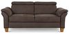 Cavadore 3-Sitzer-Sofa Ammerland / 3er-Couch im Landhausstil mit Federkern + verstellbaren Kopfstützen / 186 x 84 x 93 / Wildlederoptik, Braun Bild 5