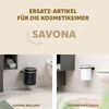 Wandhalterung zum Kleben oder Bohren für SAVONA-Eimer, Aufhängung rund, verchromt Bild 2