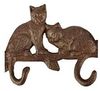 4er Wandhaken "Katzen" aus Gusseisen Bild 4