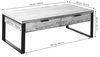 Jahnke Loop Coffee Couchtisch, Engineered Wood, Vintage Eiche, One Size Bild 3