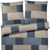 elegante Bettwäsche J!Chessboard BL 135x200 cm grau Bettbezug Bettzeug Bild 2
