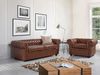 Sofa Kunstleder Goldbraun CHESTERFIELD Bild 2