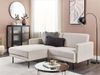 Rechtsseitiges Ecksofa BREDA Stoff Helles Beige Rechtsseitig Bild 2