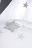 roba Kinderschlafsack 110cm 'Little Stars' - Schlafsack ganzjährig - Atmungsaktiv - Weiß / Hellgrau Bild 3