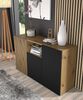 AURIS 3D Kommode 135 cm Artisan Eiche / Schwarz matt Bild 2