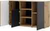AURIS 3D Kommode 135 cm Artisan Eiche / Schwarz matt Bild 4