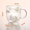 KVOTA Thermoglas Doppelwandiges Glas 2-er Set je 300 ml Thermogläser Design „Tropen“, 2-tlg, Glas, Tropen-design, doppelwandig Bild 4