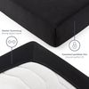 Blumtal® Basics Jersey Spannbettlaken 150x200 cm - Oeko-TEX Zertifiziert, 100% Baumwolle Bettlaken, bis 20cm Matratzenhöhe, Schwarz Bild 4