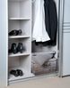 Home4You Aufbewahrungsbox 4er Set, B 51 cm x T 37 cm, mit Deckel, Grau, recyceltes Karton, Holzoptik Bild 3