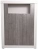 Dmora Modernes Design hohes Sideboard mit 2 Türen und Regalen, Küchenbuffet, Sideboard mit Regalen und Regalen, 105x42h143 cm, Weiß und Zementfarbe Bild 4