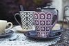 Excelsa Etnika Mug 275 ml, Porzellan, lila, 10. 19 X 10. 19 X 10 cm Bild 2