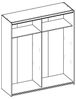 Schwebetürenschrank >Noni< in Weiß - 170x196x59cm (BxHxT) Bild 5