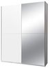 Schwebetürenschrank >Noni< in Weiß - 170x196x59cm (BxHxT) Bild 3