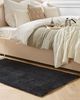 Teppich schwarz 80x150 cm Shaggy DEMRE Bild 2