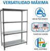 Simonrack Schwerlastregal, Lagerregal, 150 x 80 x 50 cm, Metallregal, Kellerregal, Biegestelle 180 kg, 4 Fachböden, Anthrazit/Verzinkt - Simonclick Bild 4
