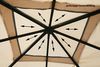 GRASEKAMP Qualität seit 1972 Antikpavillon Amalfi Flex 3x3 m Beige Gartenpavillon Partyzelt Bild 5