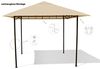 GRASEKAMP Qualität seit 1972 Antikpavillon Amalfi Flex 3x3 m Beige Gartenpavillon Partyzelt Bild 2