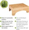 WENKO BAMBUSA Tritthocker, Braun, aus Bambus Bild 2