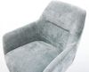 Drehstuhl Pejo-Flex Chenille Pastellblau Kreuzgestell breit Weiß 360° drehbar Wippfunktion Taschenfederkern Bild 5