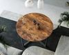 Couchtisch Indie - Holzfarben / Metall - Ø 88cm Bild 2