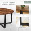 Couchtisch Indie - Holzfarben / Metall - Ø 88cm Bild 5