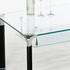 Alberto Couchtisch: Modernes Design aus Sicherheitsglas & Metall, 100x42x60cm, mit 2 Ablagen, Einfach zu montieren, Stilvoll & Praktisch Bild 4