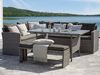 Beliani 'VITERBO' Ecksofa Lounge Set, Polyrattan grau Bild 2