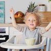 Treppy 1022 ein zusätzlicher Schreibtisch zum Kinderstuhl, Playtray Pastel braun Bild 2