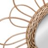 Spiegel aus Rattan, Blume, Dm. 38 cm, beige Bild 4