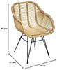 Sessel Koeta - Metall & Rattan - Beige - Atmosphera créateur d'intérieur Bild 3