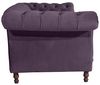 Ivette Sofa 3-Sitzer Samtvelours Purple Buche Nussbaumfarben Bild 5