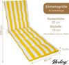 Herlag Liegenauflage Mia, Auflage Gartenliege 200x60x5cm Easy-Drop Bänder Bild 4