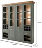 Buffetschrank Norwich in grün und Eiche 194 x 207 cm Bild 3