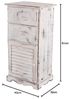 Kommode, 81 x 40 x 32 cm, Shabby-Look, Vintage ~ weiß Bild 2