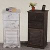 Kommode, 81 x 40 x 32 cm, Shabby-Look, Vintage ~ weiß Bild 5