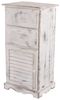 Kommode, 81 x 40 x 32 cm, Shabby-Look, Vintage ~ weiß Bild 4