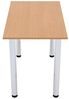 AKKE Esstisch (2mm PVC), Esszimmertisch mit Chrombeinen Küchentisch Bürotisch Kantenumleimung Bild 5