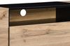 Vente-unique - TV-Möbel mit 2 Türen, 1 Schublade & 1 Ablagefach - Holzfarben & Schwarz - CEMILINA Bild 2