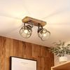 Lindby Deckenleuchten Rutger, Holz IP20, 2 x 25 W Bild 3