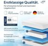 AM Qualitätsmatratzen Hochwertige 7-Zonen Taschenfederkernmatratze 200x220 cm - 24 cm Premiumhöhe - Tonnentaschenfederkernmatratze 200x220 cm - H3 Bild 3
