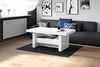 designimpex Couchtisch Aversa H-111 Weiß Hochglanz Schublade höhenverstellbar ausziehbar, Funktionstisch, Wohnzimmertisch, Tisch, Esstisch, Sofatisch, Schublade Bild 3