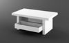 designimpex Couchtisch Aversa H-111 Weiß Hochglanz Schublade höhenverstellbar ausziehbar, Funktionstisch, Wohnzimmertisch, Tisch, Esstisch, Sofatisch, Schublade Bild 2