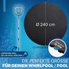 bonsport Pool-Bodenschutzfliese Whirlpool Matten Set 240 cm rund, schwarz Bild 4