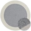 NORTHRUGS Trenzado In- & Outdoor Teppich Rund Wetterfest – Pflegeleicht Handmade-Look für Innen und Außen Gewebter Outdoorteppich Läufer für Balkon, Terrasse, Wohnzimmer, Garten – Grau Creme, ø 150 Bild 2