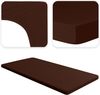 Jacobson Jersey Spannbettlaken Spannbetttuch Baumwolle Bettlaken (Topper 180-200x200 cm, Schokobraun) Bild 2