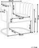 Sessel Samtstoff grau LARVIK Bild 3
