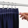 Rollmayer 'Vivid' 2er Pack Vorhänge mit Stift dunkelblau 16, 135x240 cm, blickdicht Bild 2