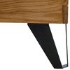 Massivholzbett >BE-0587< in braun - 145x95x213 (BxHxT) Bild 5