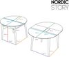 Nordic Story Esstisch Scandi 3 (rund, ausziehbar) • Tisch für Küche, Esszimmer & Wohnzimmer • Massivholz (Eiche) • Eiche Natur • Runder Holztisch (100-130 x 100 x 75 cm) Bild 3
