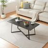 Couchtisch Riskiften 120x60x48 cm Marmoroptik, schwarz [en. casa] Bild 3